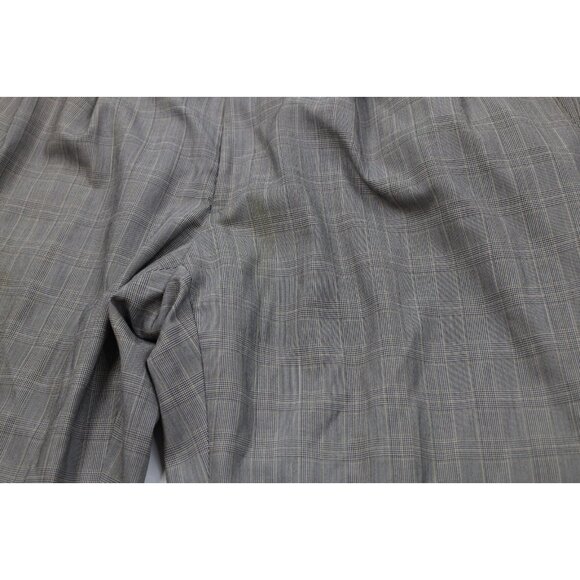 Vtg 90s Ralph Lauren Mens 42x30 Distressed Rayon Gabardine Wide Leg Chino Pants - Picture 7 of 16